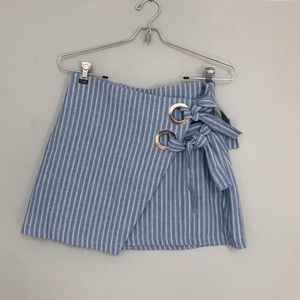 LF Mint Vanilla Striped Skirt with bows